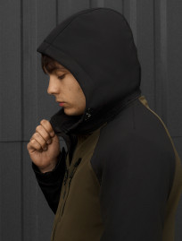 Kurtka soft shell Staff black & dark khaki