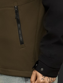 Kurtka soft shell Staff black & dark khaki