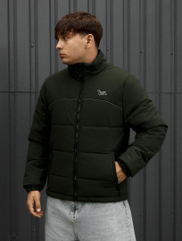 Kurtka Staff logo dark green reflective