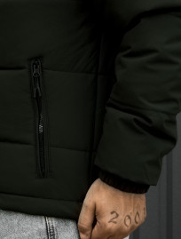 Kurtka Staff logo dark green reflective