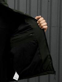 Kurtka Staff logo dark green reflective