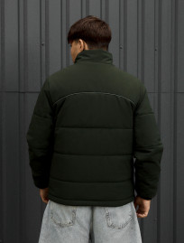 Kurtka Staff logo dark green reflective