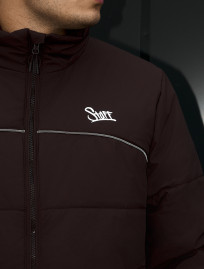 Kurtka Staff logo dark brown reflective
