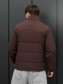Kurtka Staff logo dark brown reflective