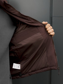 Kurtka Staff logo dark brown reflective