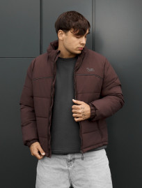 Kurtka Staff logo dark brown reflective