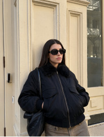 Damska kurtka przejściowa Staff me black oversize