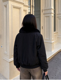 Damska kurtka przejściowa Staff me black oversize