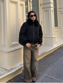 Damska kurtka przejściowa Staff me black oversize