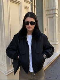 Damska kurtka przejściowa Staff me black oversize