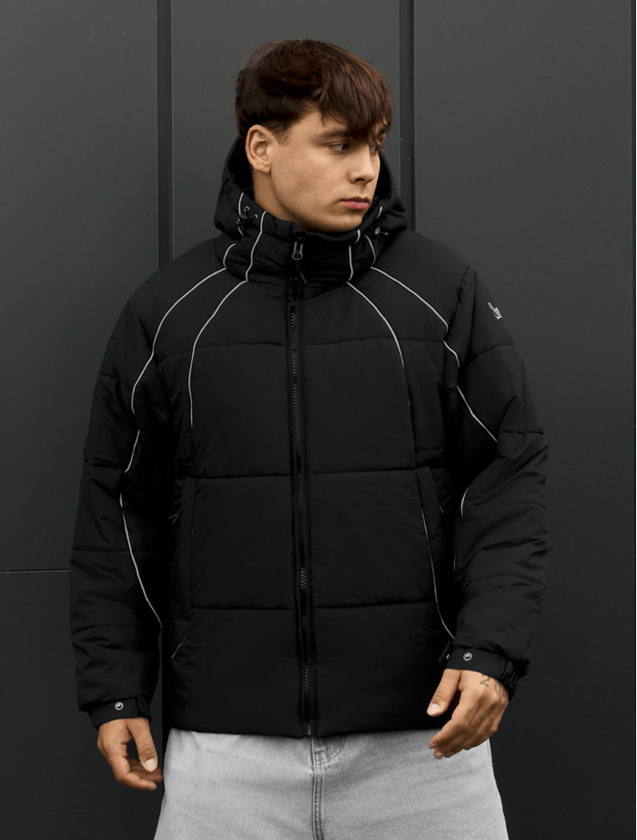 Kurtka zimowa Staff soi black logo reflective