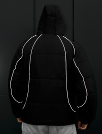 Kurtka zimowa Staff soi black logo reflective
