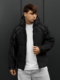 Kurtka zimowa Staff soi black logo reflective