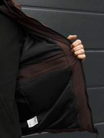 Kurtka zimowa Staff aro brown logo