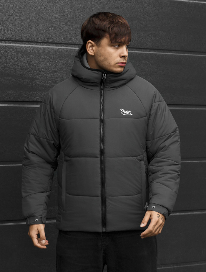 Kurtka zimowa Staff aro dark gray logo