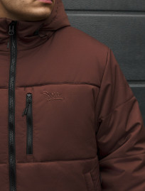 Kurtka zimowa Staff in logo dark brown