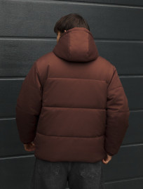 Kurtka zimowa Staff in logo dark brown
