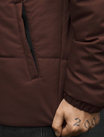 Kurtka zimowa Staff in logo dark brown