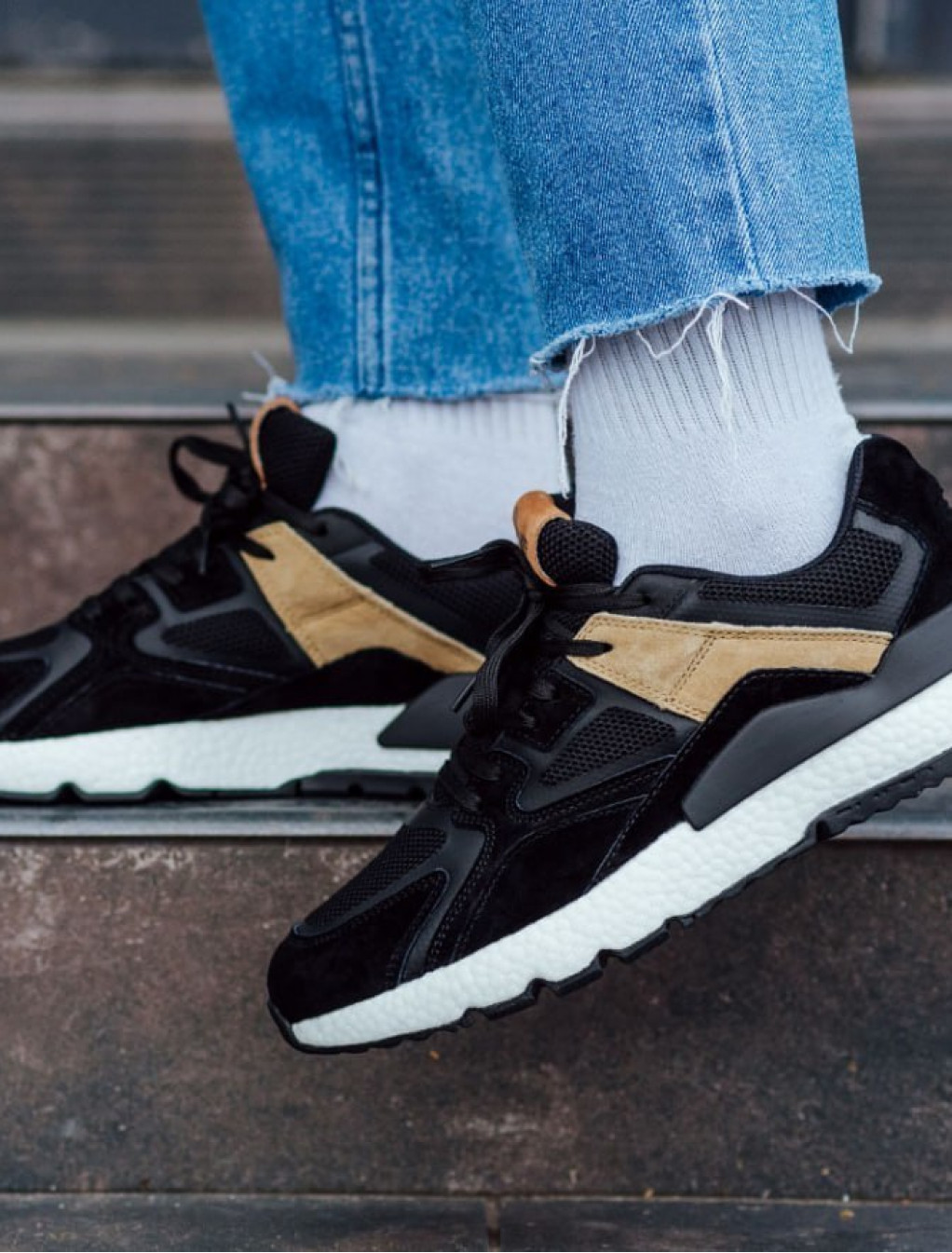 Sneakersy Staff black & beige