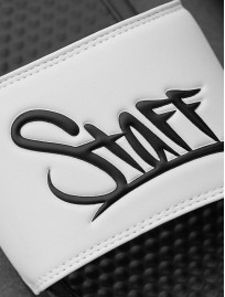Kapcie Staff white & black logo