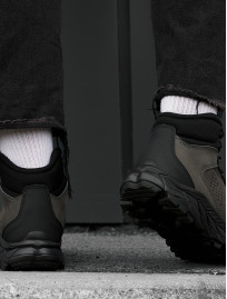 Buty sportowe Staff gray & black (futro)