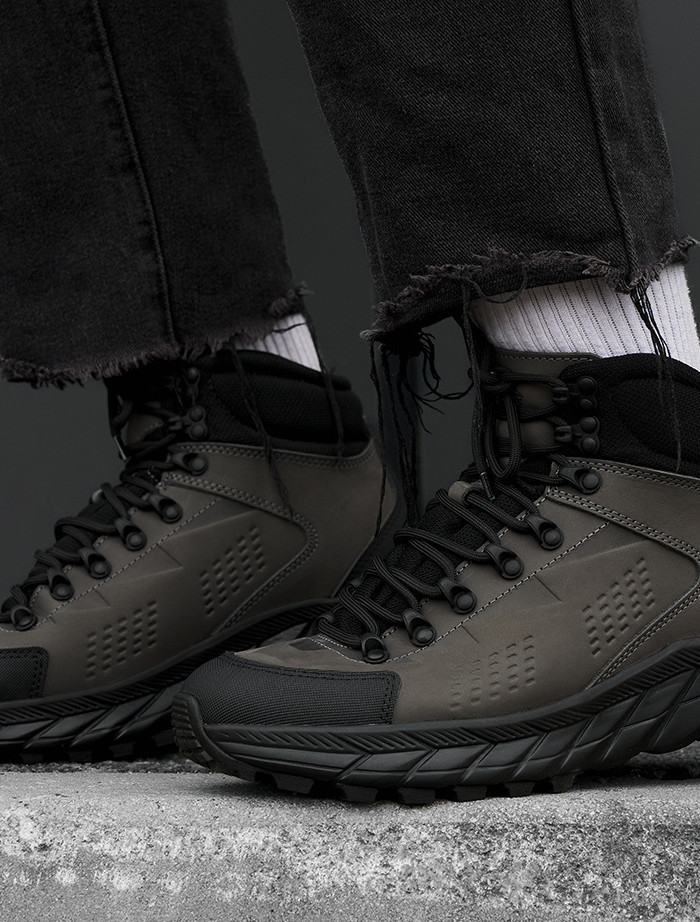 Buty sportowe Staff gray & black (futro)