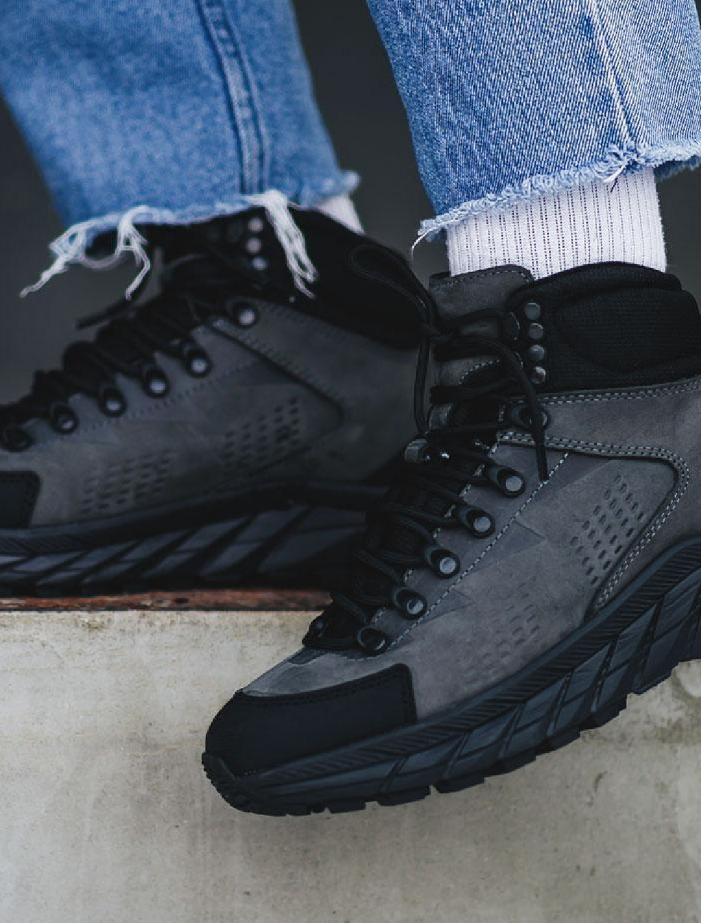 Zimowe buty Staff gray & black