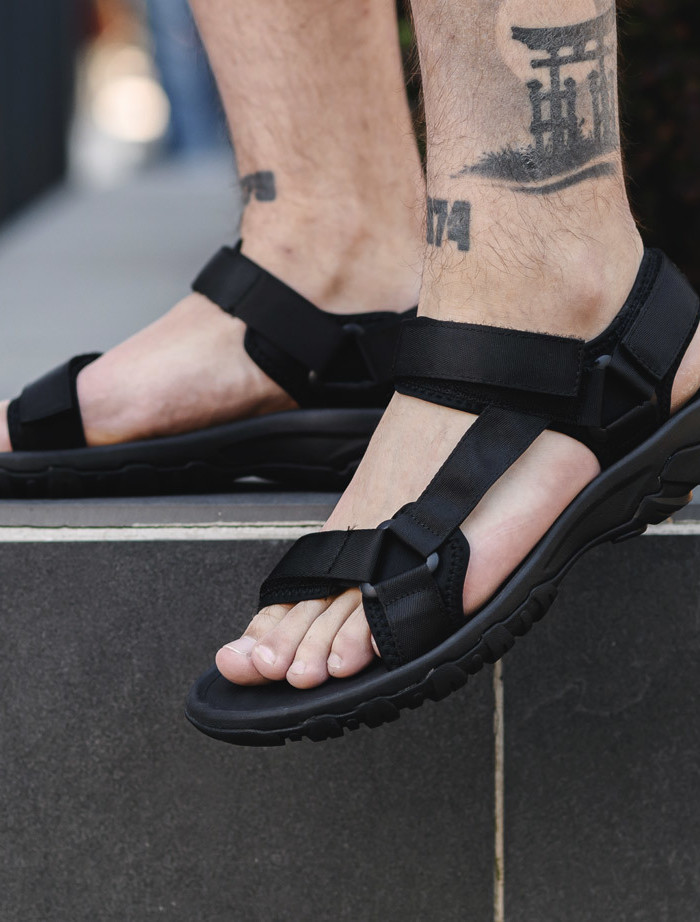 Sandały Staff black