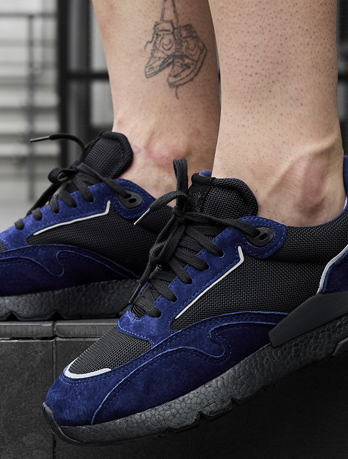 Adidasy Staff navy reflective