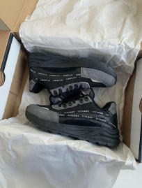 Sneakersy zimowe Staff black & gray reflective (futro)