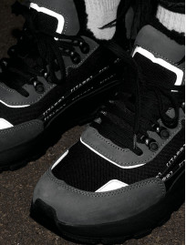 Sneakersy zimowe Staff black & gray reflective (futro)