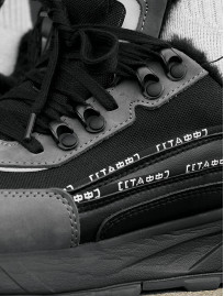 Sneakersy zimowe Staff black & gray reflective (futro)