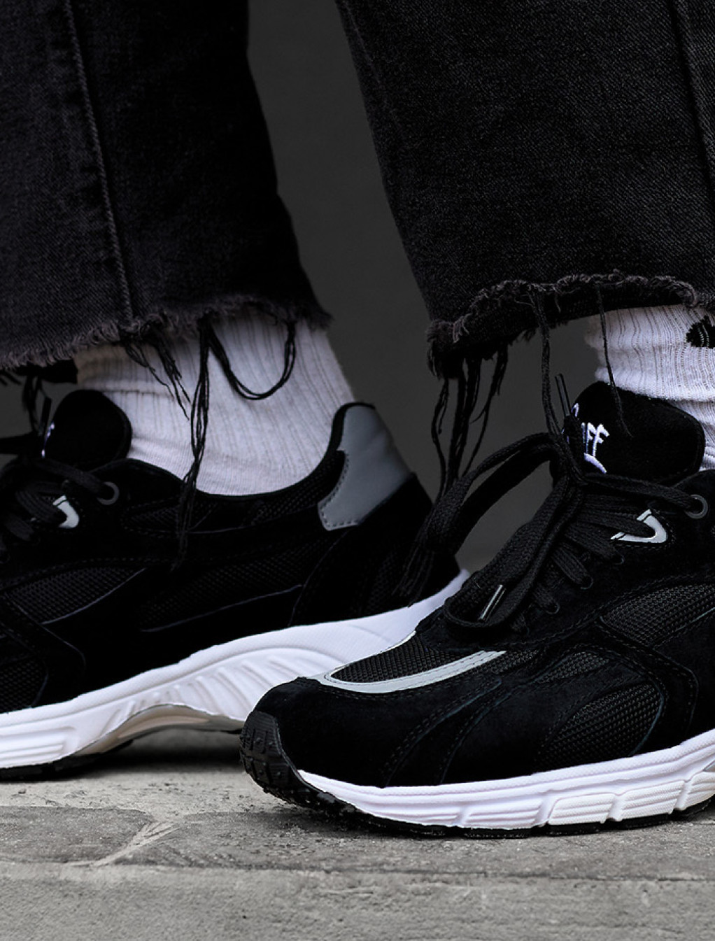 Sneakersy Staff black & reflective