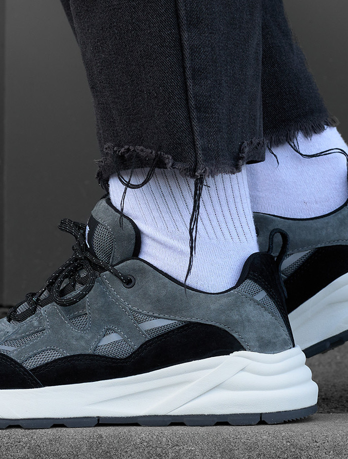 Sneakersy Staff gray & black reflective