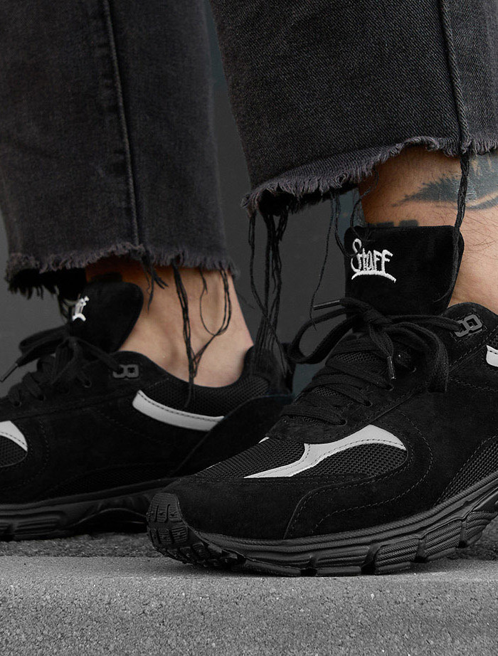 Sneaskersy Staff all black reflective