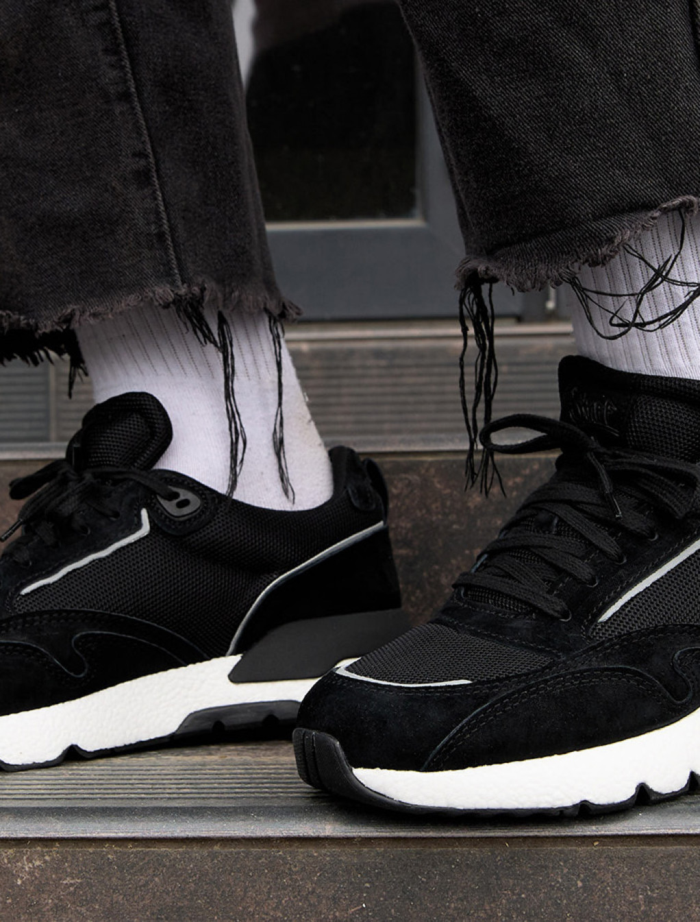 Sneakersy Staff black reflective