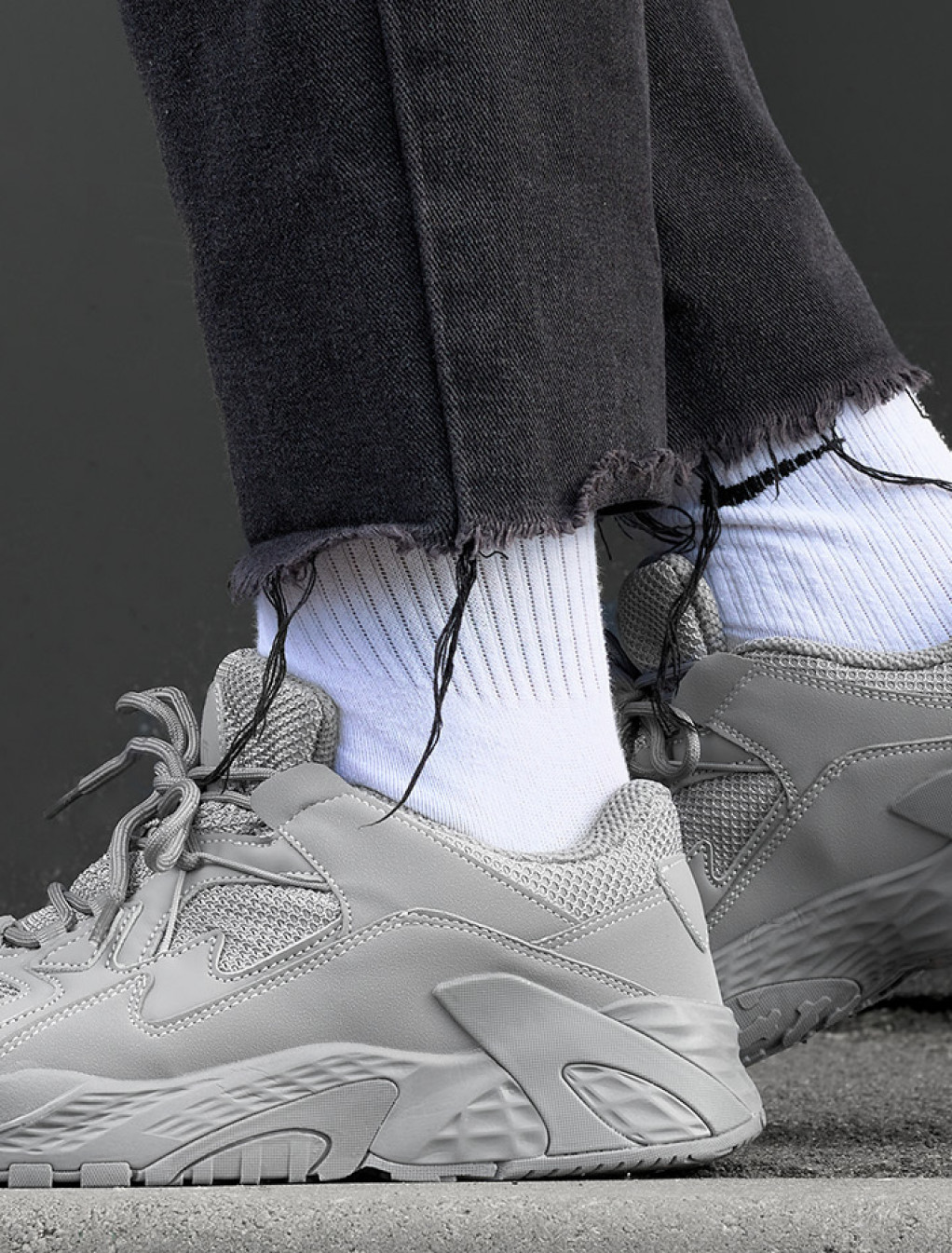 Sneakersy Staff gray reflective