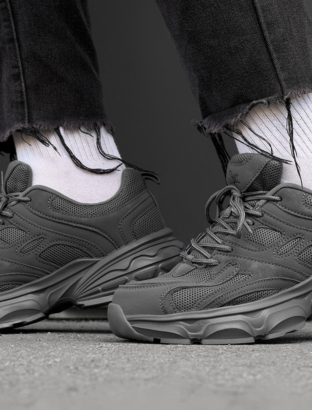 Sneakersy Staff all dark gray