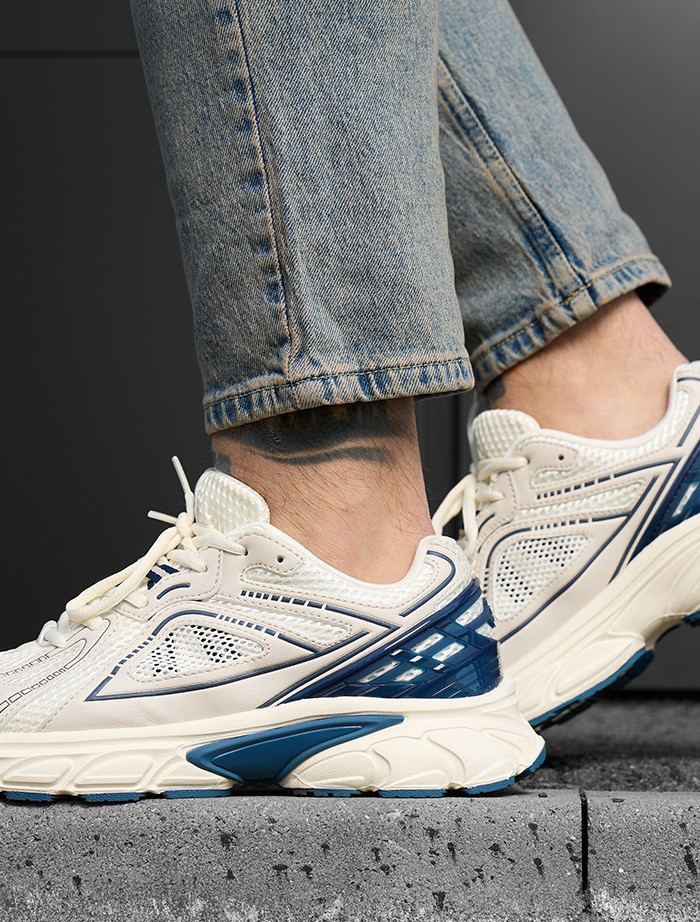 Sneakersy Staff beige & navy