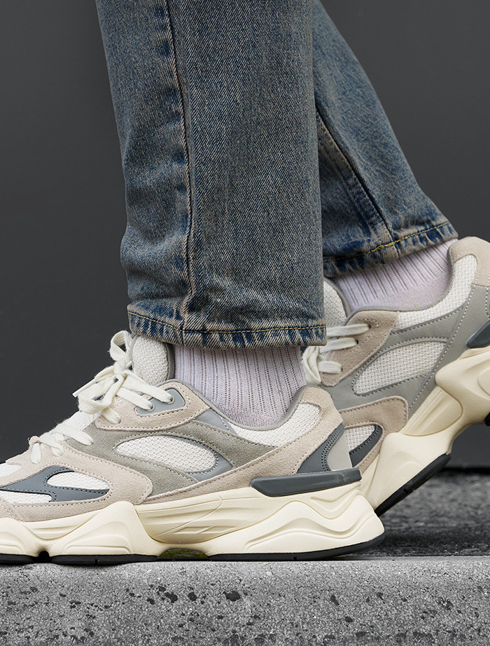 Sneakersy Staff milk & gray