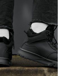 Sneakersy zimowe Staff black (futro)