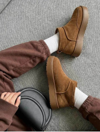 Buty Staff light brown (futro)