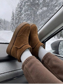 Buty Staff light brown (futro)