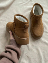 Buty Staff light brown (futro)