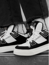 Sneakersy Staff white & black reflective