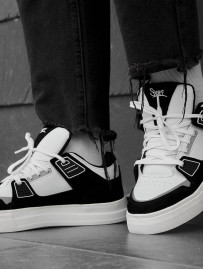 Sneakersy Staff white & black reflective