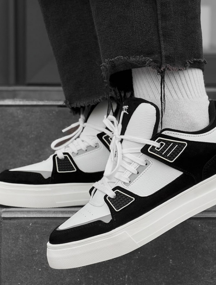 Sneakersy Staff white & black reflective