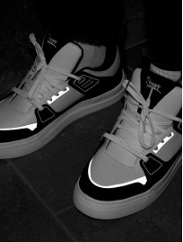 Sneakersy Staff white & black reflective