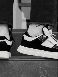 Sneakersy Staff white & black reflective