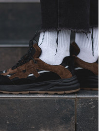 Sneakersy Staff black & brown reflective